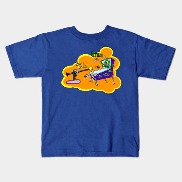 pinball competition Kids T-Shirt by Uwantmytees